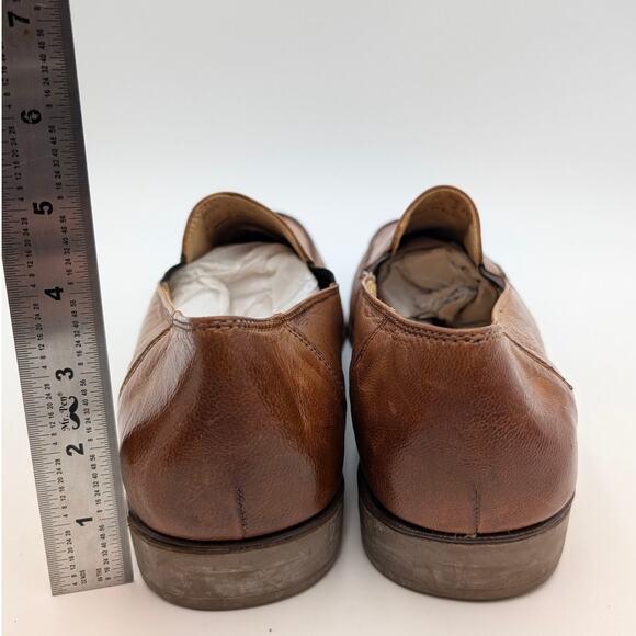 Sandro Moscoloni Easy Leather Venetian Loafer Shoes Mens Brown Size US11.5D EU44